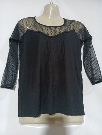 KOOKAI Black Mesh-Ärmelloses Top