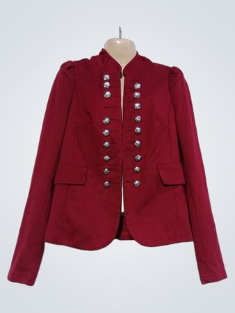 ORCELLY Damen Blazer in Burgund, doppelreihig