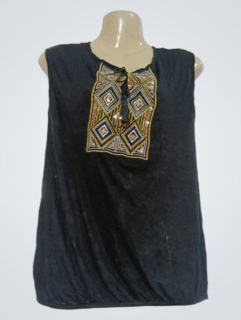Promod Ärmelloses verziertes Tunika-Top