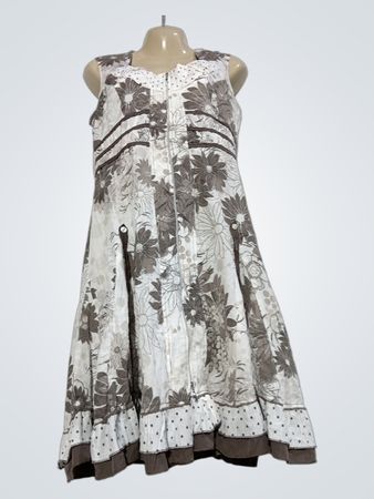 ARMAND THIERY Damen Kleid mit Blumenmuster Größe 40