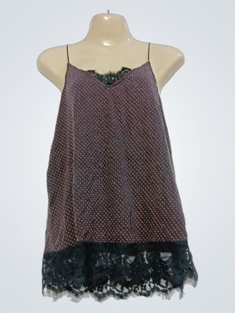 KIABI Damen Spaghettiträger-Cami-Top mit Spitzenbesatz