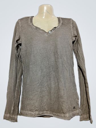 IKKS Damen Langarm-T-Shirt mit Libellen-Grafik