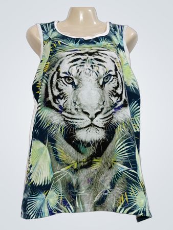 Morgan Tiger Grafik-Trägershirt