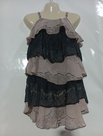 Yiyimei Stufiges Spitzenkleid