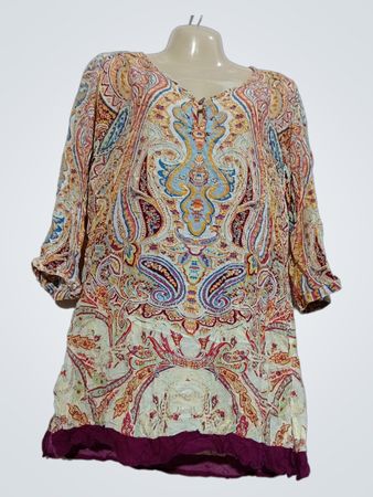 GRAN DE MALICE Paisley-Print-Tunika