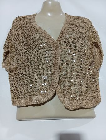 M&Co. Pailletten-Häkel-Cardigan