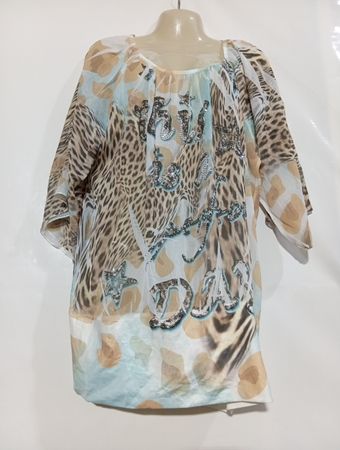 Vissy Women's Cheetah Print Blouse