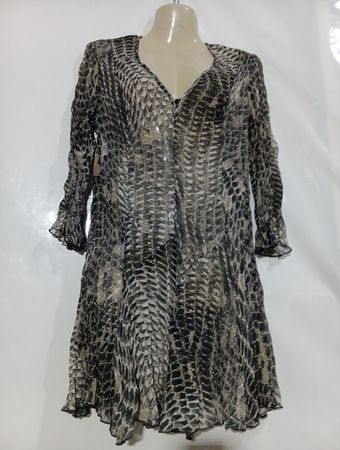 NEUE OP Schlangenprint transparente Kimono