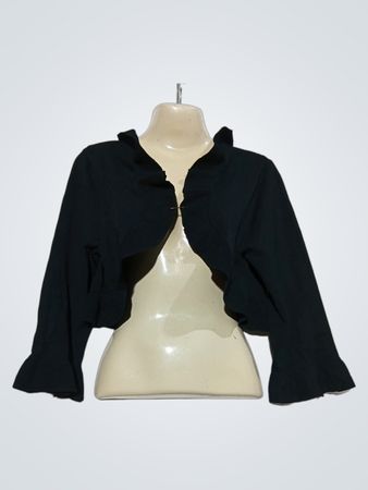 GDM Grain de Malice Schwarze Rüschen-Cardigan