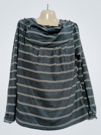 TERRE DE MARINS Gestreiftes Langarmshirt