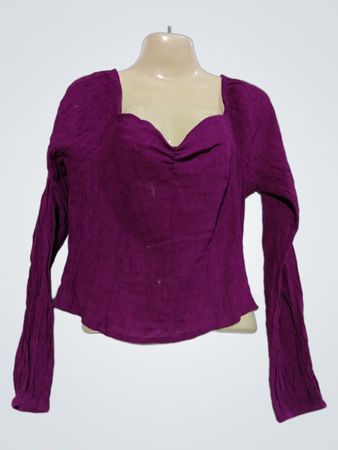 Cache Cache Purple Langarm-Top
