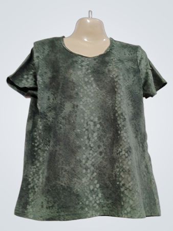 PRO MOD Grün Schlangenmuster T-Shirt