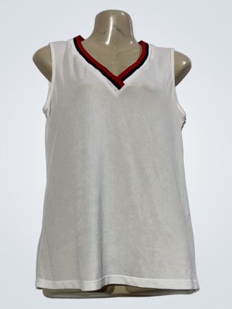 Morgan De Toi White ärmelloses Top