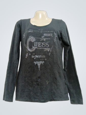 Guess Langarm-Grafik-T-Shirt