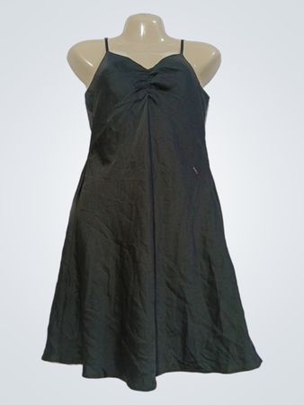 Stradivarius Schwarzes Slip-Kleid