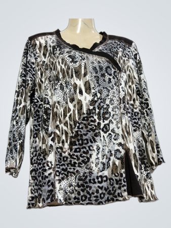 Animalprint Langarmshirt