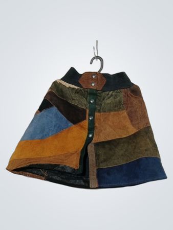 Patchwork-Suede-Rock