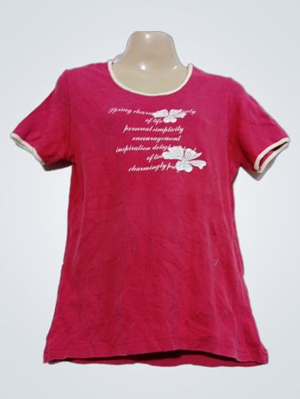 Yessica Pink T-Shirt mit Blumenmuster