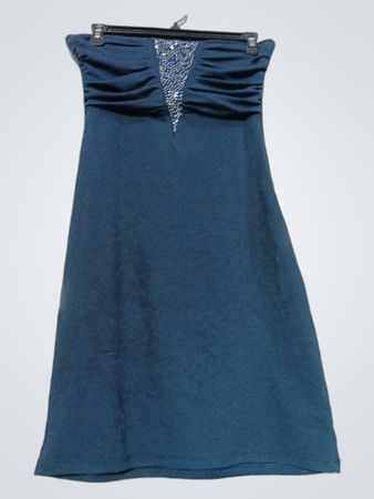 Ici et Maintenant trägerloses besticktes Kleid Größe 38