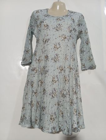 Light Blue Floral Print Dress