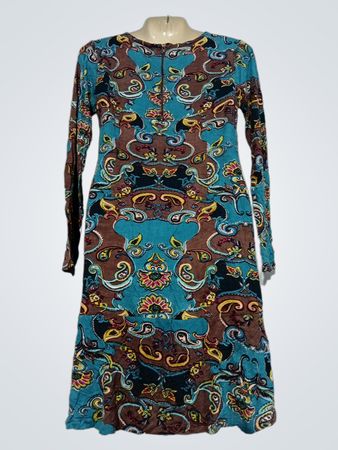 Vestido de Manga Longa Peace + Love Owls com Estampa Paisley
