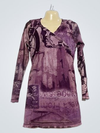 MISS MAMAM Graphic Print Long Sleeve Dress