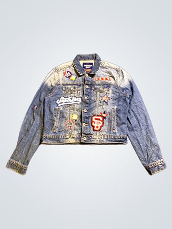 Superdry Jeansjacke mit Aufnähern