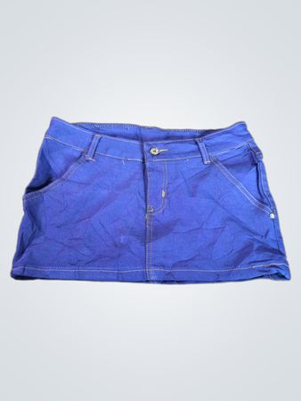 ACTV Blue Denim Mini Skirt
