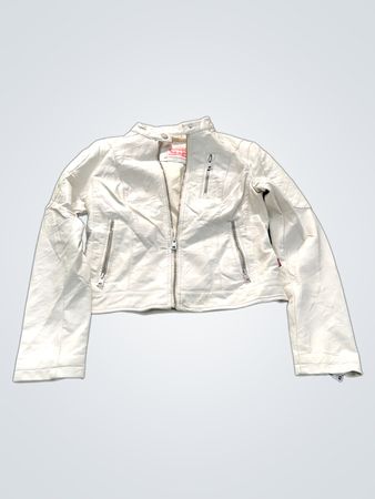 Veste de moto en simili cuir blanc Levi Strauss & Co.