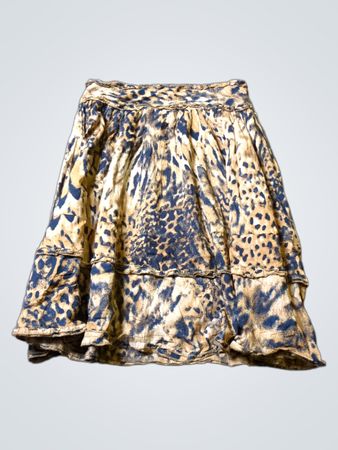 Hanna Garcia Leo-Print Stufenrock