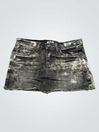 Mix & Remix Black Denim Mini Skirt