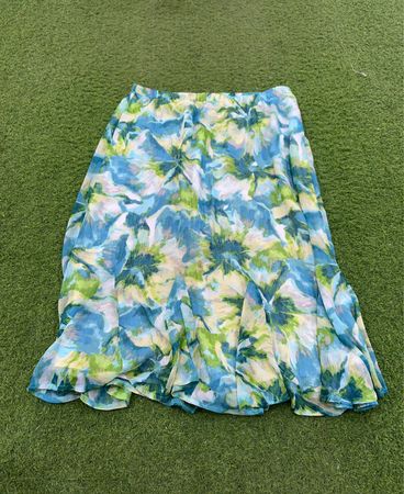 Tanjay Petite Floral Print Midi Rock