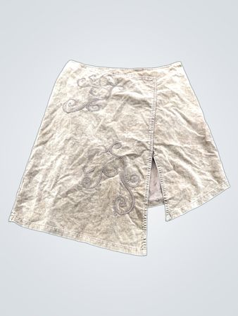 MEXX Corduroy Bestickter Wickel-Minirock