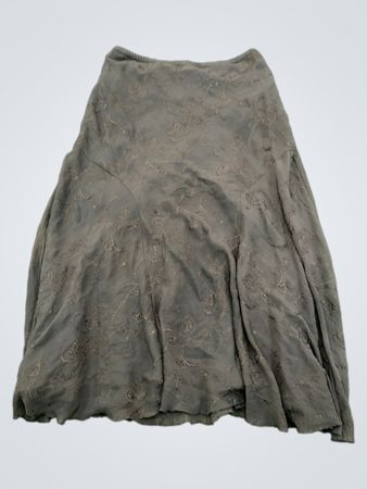 Jessica Brown Embroidered Midi Skirt