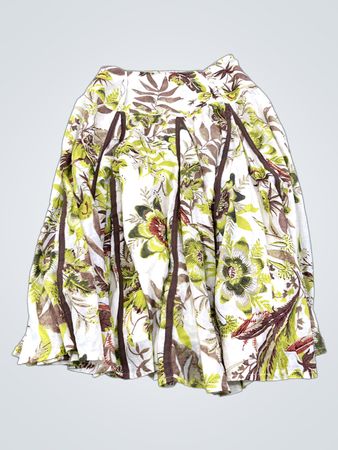 El Corte Inglés Floral Print Midi Rock