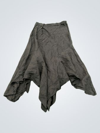 Larry Levine Schwarzer asymmetrischer Saumrock