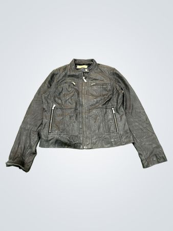 Michael Kors Leather Biker Jacket