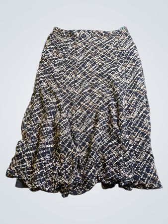 JM Collection Petite Printed Midi Skirt
