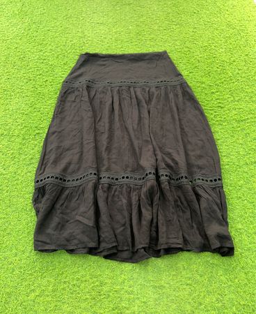 Emery Rose Schwarzer Midi-Rock