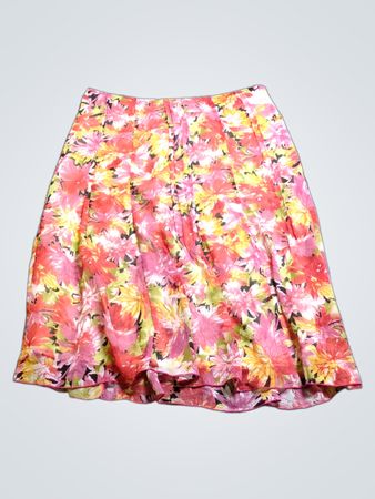 Anforderungen Floral Plissierter Midirock