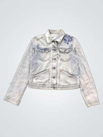 Gap 1969 Denim Jacket with Floral Appliqué