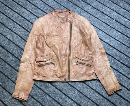 Veste en cuir Massimo Dutti Femme Depuis 1985