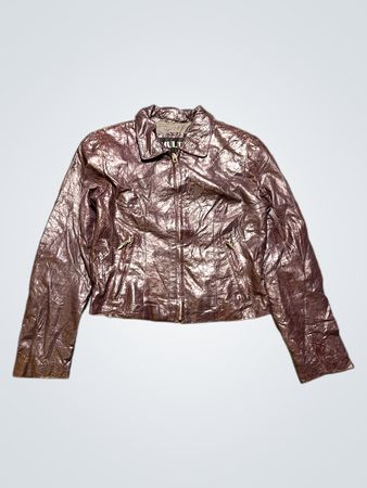 Veste en cuir coupée MULTI