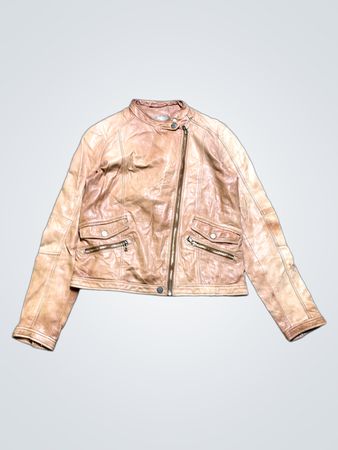 Veste en cuir Massimo Dutti Femme Depuis 1965