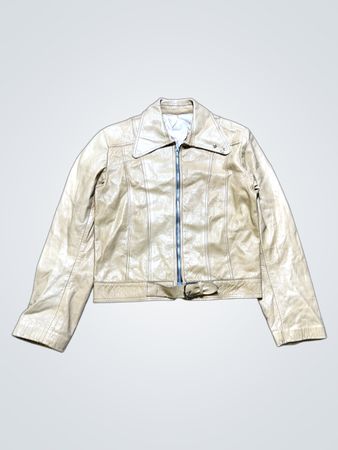 Veste en cuir tan