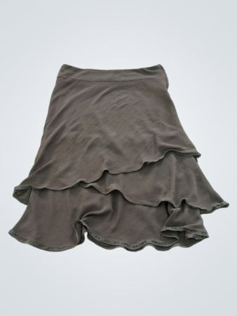 H&M Rüschensatin-Midirock