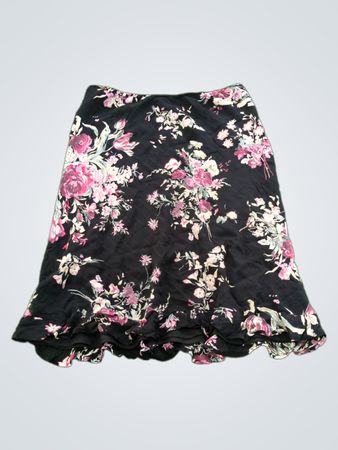 Lily Floral Print Midi Rock