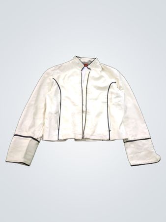RAINE COLLECTION Giacca in pelle bianca