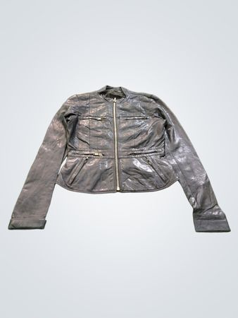 Colete de Couro Preto