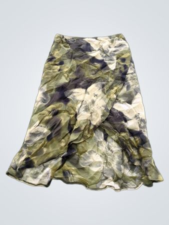 Grüner Camouflage-Druck Maxi-Rock